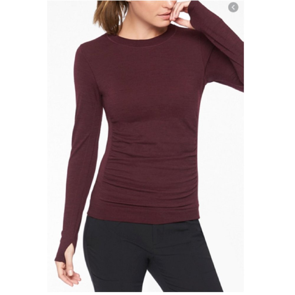 ATHLETA  Foresthill Ascent Thumbhole Top L